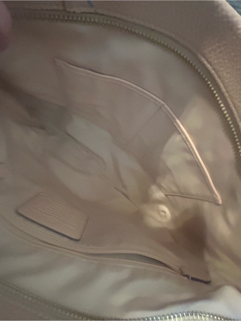 Coach Blush Pink Pebbled Leather Shoulder Bag - Picture 7 of 14
